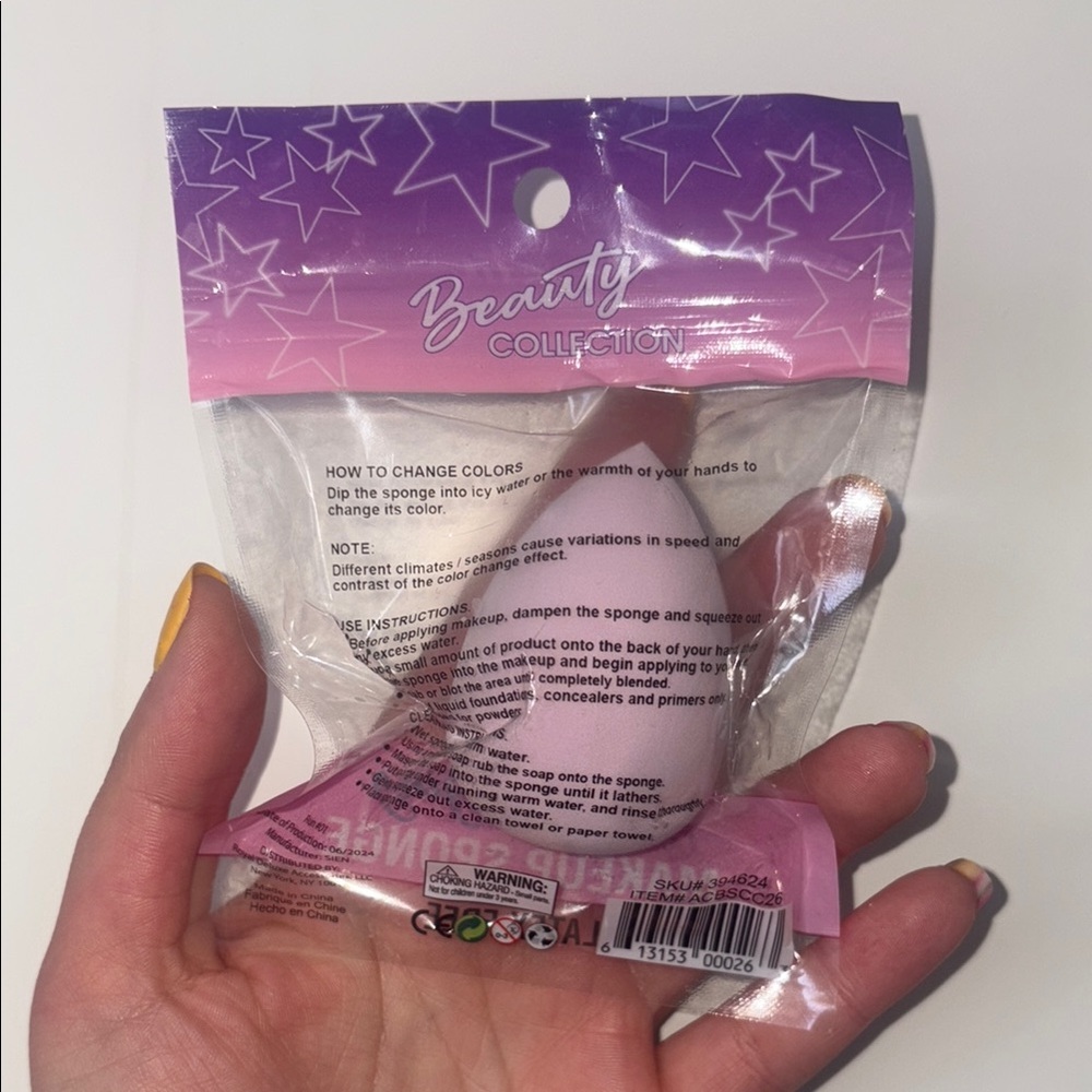Color Changing Makeup Sponge - Pink - Picture 2 of 2
